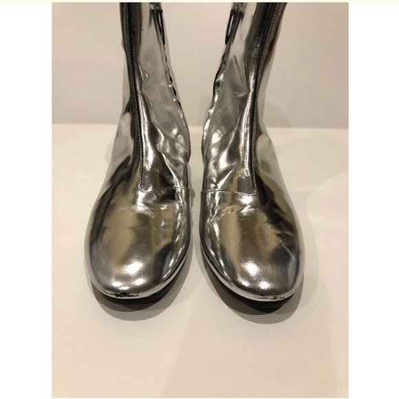 balenciaga silver boots